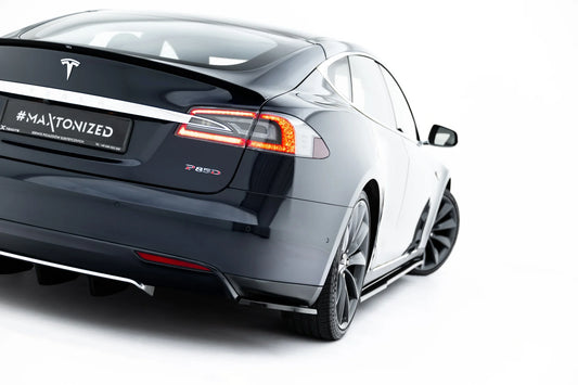 Rear Side Splitters V.2 Tesla Model S Mk1