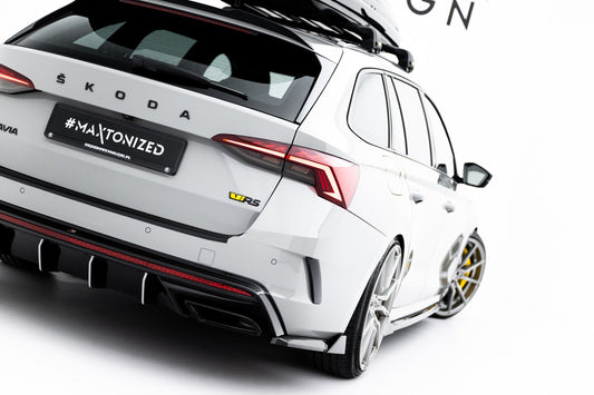 Rear Side Splitters V.8 Skoda Octavia RS Liftback / Combi Mk4 