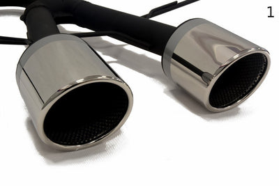 SPORTS EXHAUST TIPS VOLKSWAGEN GOLF 5, GOLF 6 AND SCIROCCO