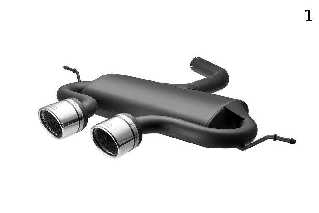 Sport-Endschalldämpfer passend für Volkswagen Golf VI, Golf Mk5 R32, Scirocco 3