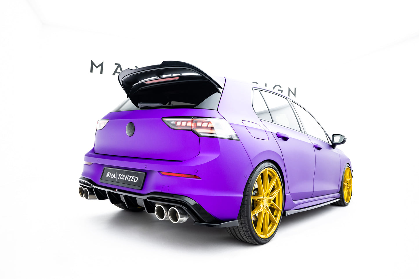 Set of Splitters V.6 Volkswagen Golf R Hatchback Mk8 Facelift