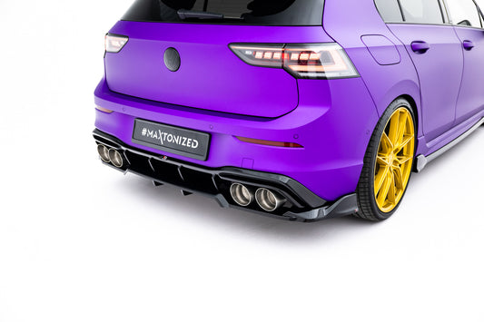 Set of Splitters V.6 Volkswagen Golf R Hatchback Mk8 Facelift