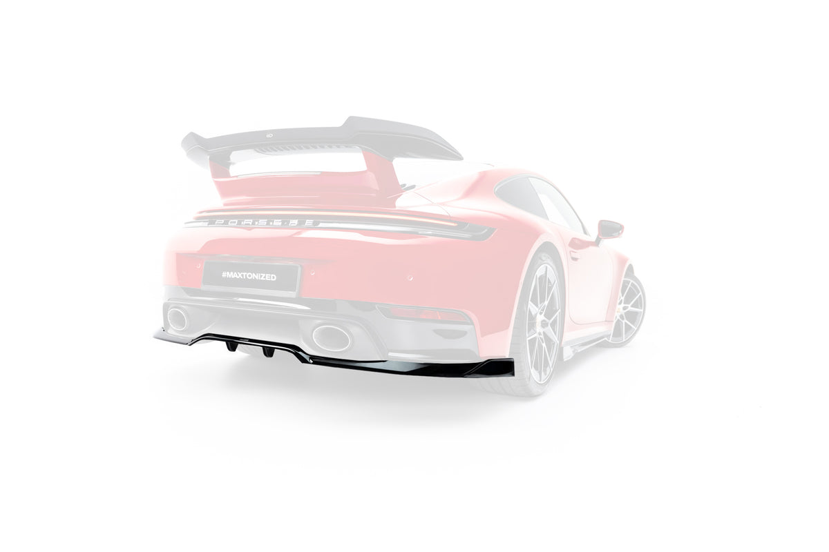 Rear Splitter (with vertical bars) suitable for Porsche 911 Carrera Aero 992 