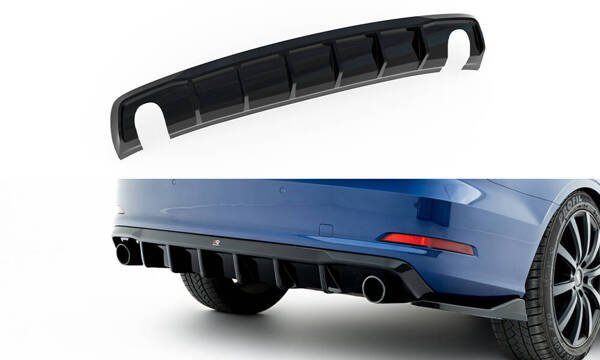 Version with single exhaust tips on both sides