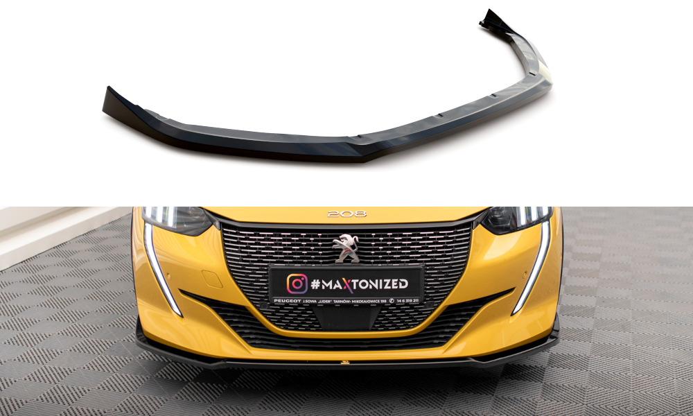 Front spoiler V.2 suitable for Peugeot 208 II 2019- (ABS) AutoStyle - #1 in  auto-accessoires