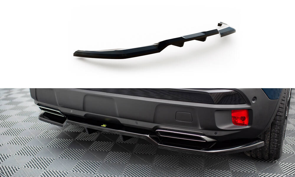 Rear Splitter (with vertical bars) Peugeot 3008 GT-Line Mk2 Facelift ...