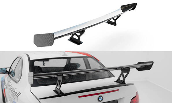 Carbon Spoiler With Internal Brackets Uprights V.1 BMW 1 M E82