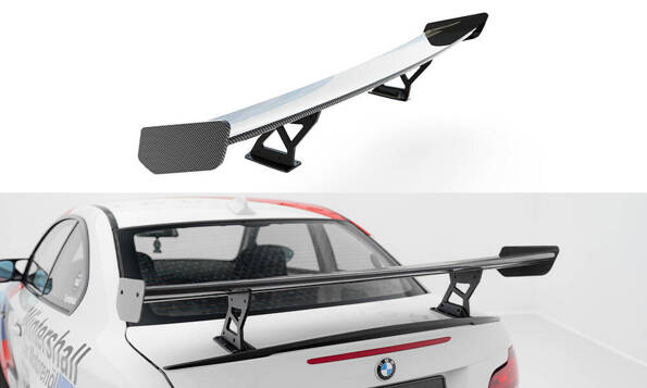 Carbon Spoiler With Internal Brackets Uprights V.2 BMW 1 M E82