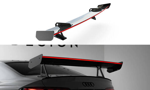 Carbon Spoiler With Upper Swan Mounting + LED Audi A5 / A5 S-Line / S5 / RS5 Coupe F5 / F5 Facelift