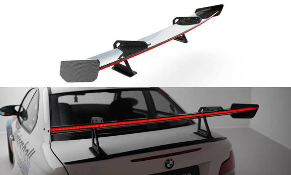 Carbon Spoiler With Upper Swan Mounting + LED BMW 1 M E82