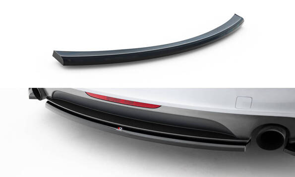 Central Rear Splitter for Audi TT S-Line 8J Facelift