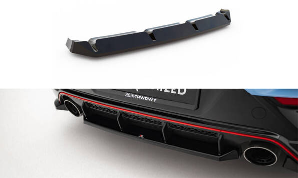 Central Rear Splitter for Hyundai Veloster N Mk2