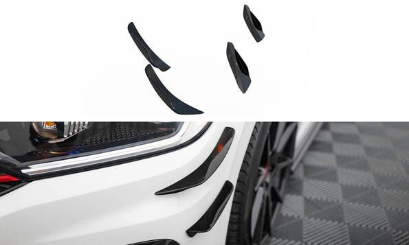 Front Bumper Wings (Canards) Volkswagen Jetta GLI Mk7