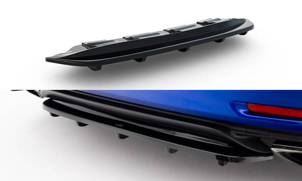 Rear Splitter (with vertical bars) Lexus Rc Mk1