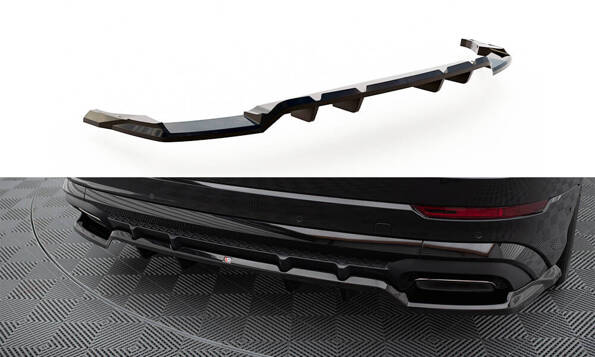 Rear Splitter (with vertical bars) V.1 Audi SQ8 / Q8 S-Line Mk1 Facelift