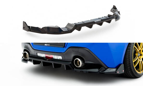 Rear Splitter (with vertical bars) V.1 + Flaps Subaru BRZ Mk2