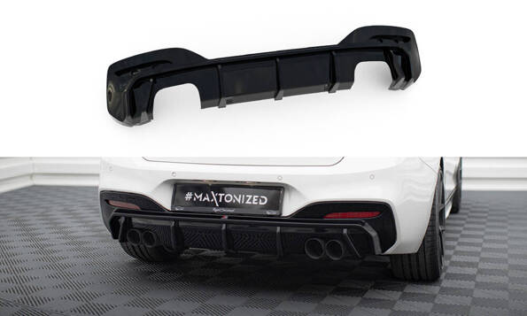 Rear Valance V.3 BMW 1 M-Pack / M140i F20 Facelift (Version with dual exhausts on both sides)