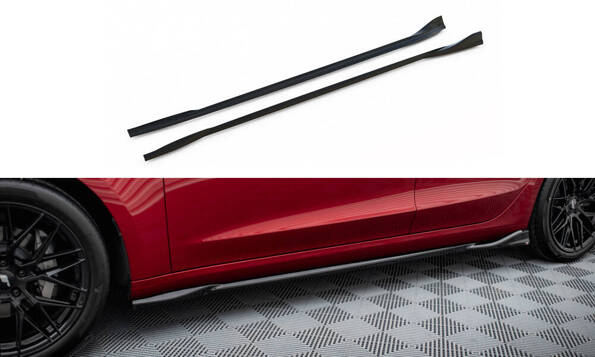 Side Skirts Diffusers V.1 Tesla Model 3 Project Highland(Facelift)