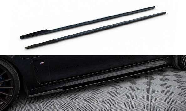 Side Skirts Diffusers V.2  for BMW 7 Long M-Pack G12