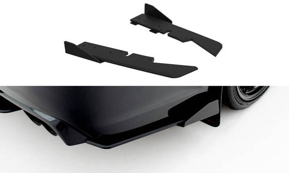 Street Pro Rear Side Splitters + Flaps Subaru Impreza WRX STI Mk3 Facelift