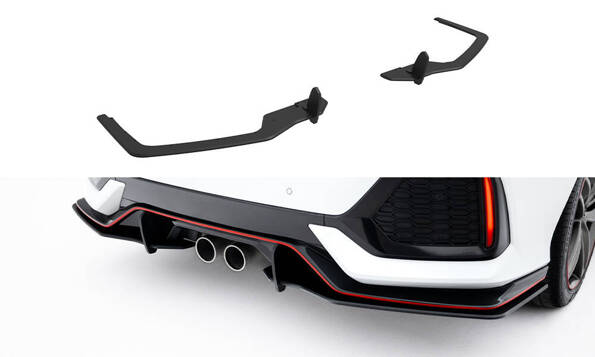 Street Pro Rear Side Splitters V.2 Honda Civic Sport Mk 10 Facelift