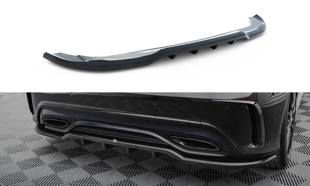 Central Rear Splitter (with vertical bars) Mercedes-Benz A AMG-Line ...