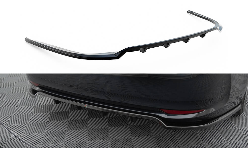 Central Rear Splitter (with vertical bars) Toyota Avensis Sedan Mk3 ...