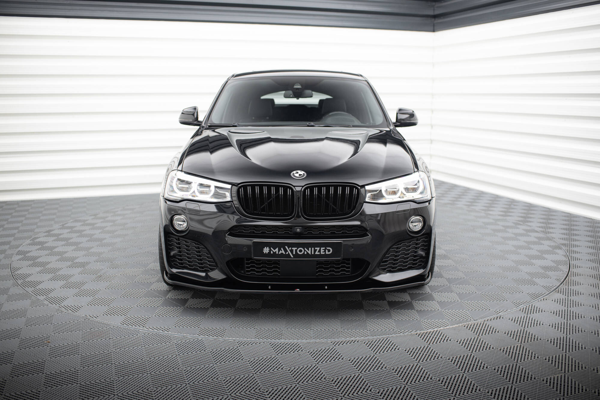 FRONT SPLITTER for BMW Design Our F26 [ BMW Black | \\ | \\ Offer X4 2014-2018] Gloss X4 M-PACK \\ Maxton
