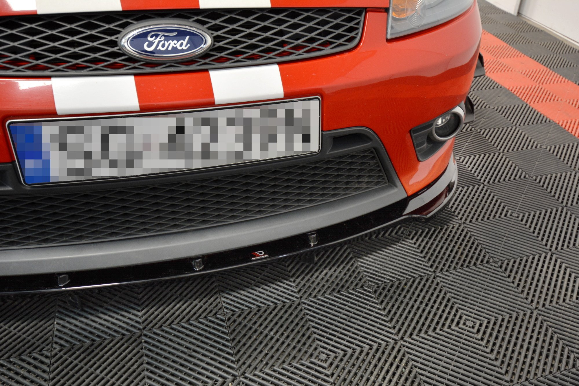 Front Splitter V.1 Ford Fiesta ST Mk6 Carbon Look Our Offer \ Ford \ Fiesta \ ST \ Mk6 [2004