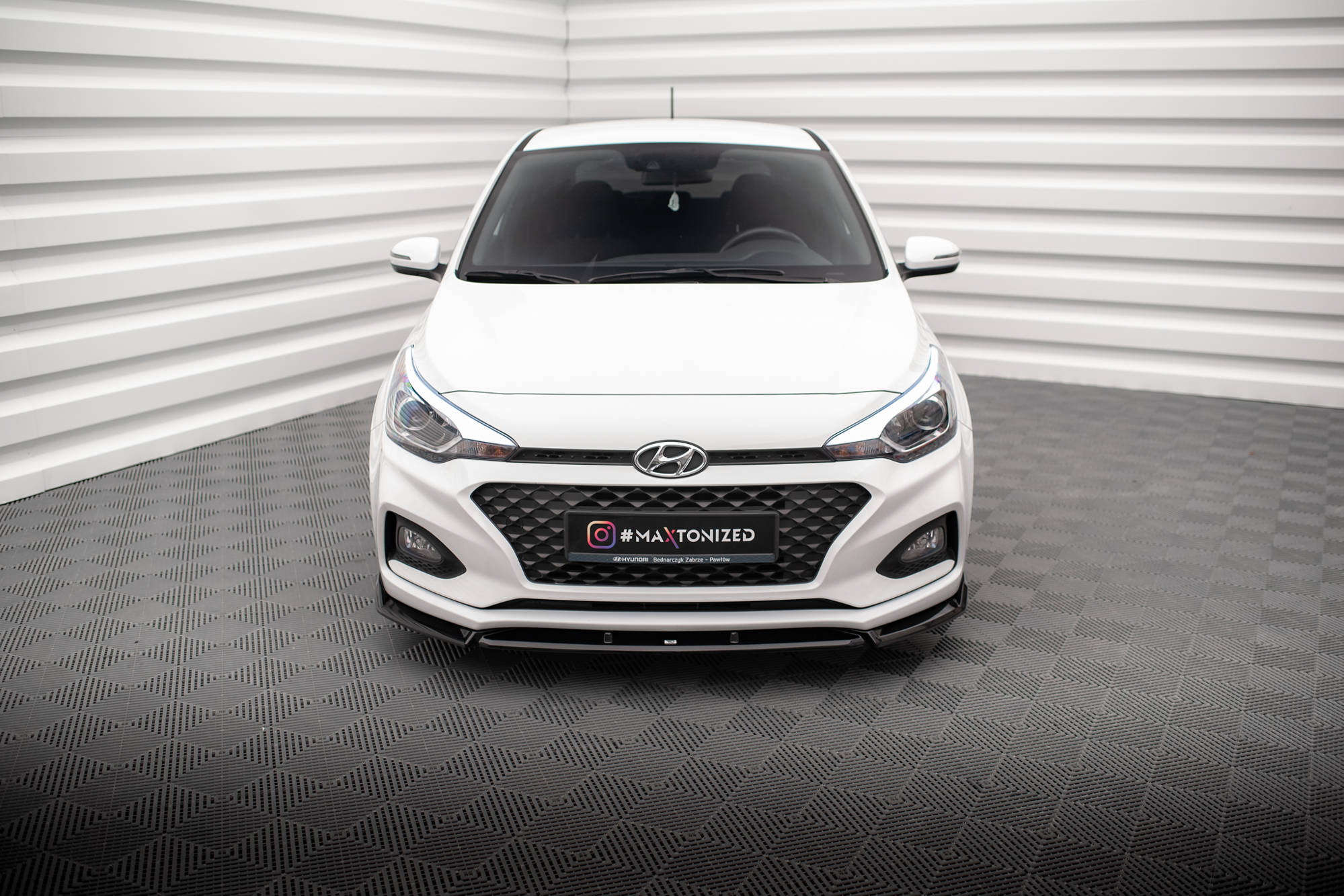 Front Splitter V.2 Hyundai I20 Mk2 Facelift | Our Offer \\ Hyundai \\ I20 \\  Mk2 Facelift [2018-2020] | Maxton Design