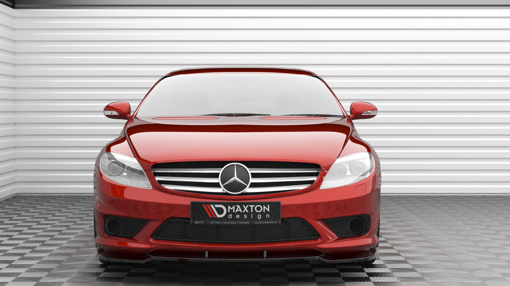 Front Splitter V.2 Mercedes-Benz CL 63 AMG C216 | Our Offer \ Mercedes-Benz  \ CL \ C216 [2006-2010] \ 63 AMG | Maxton Design