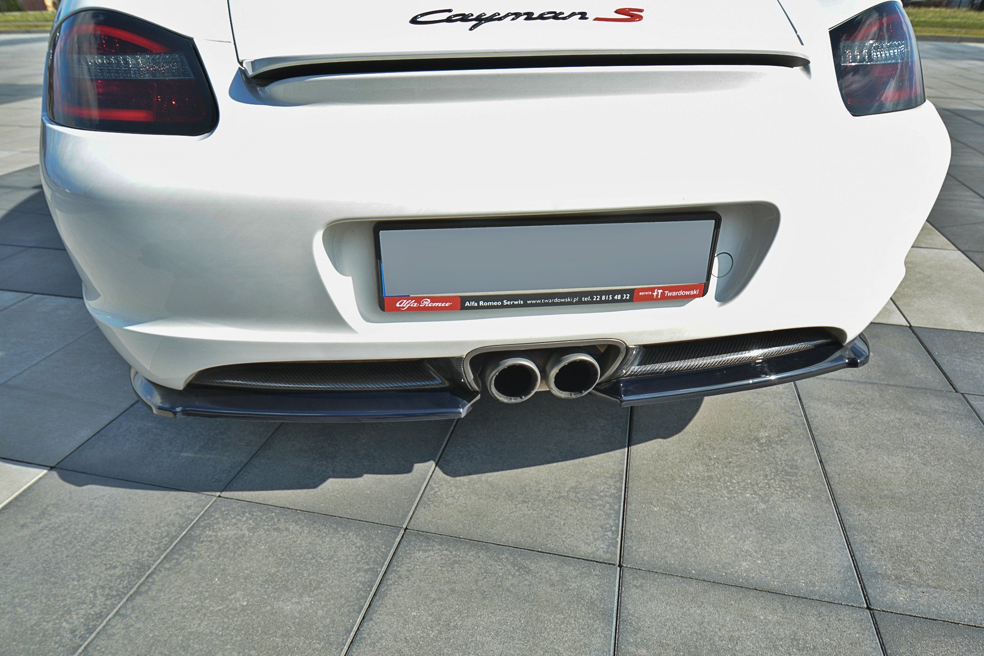 REAR SIDE SPLITTERS PORSCHE CAYMAN S 987C Carbon Look Our Offer