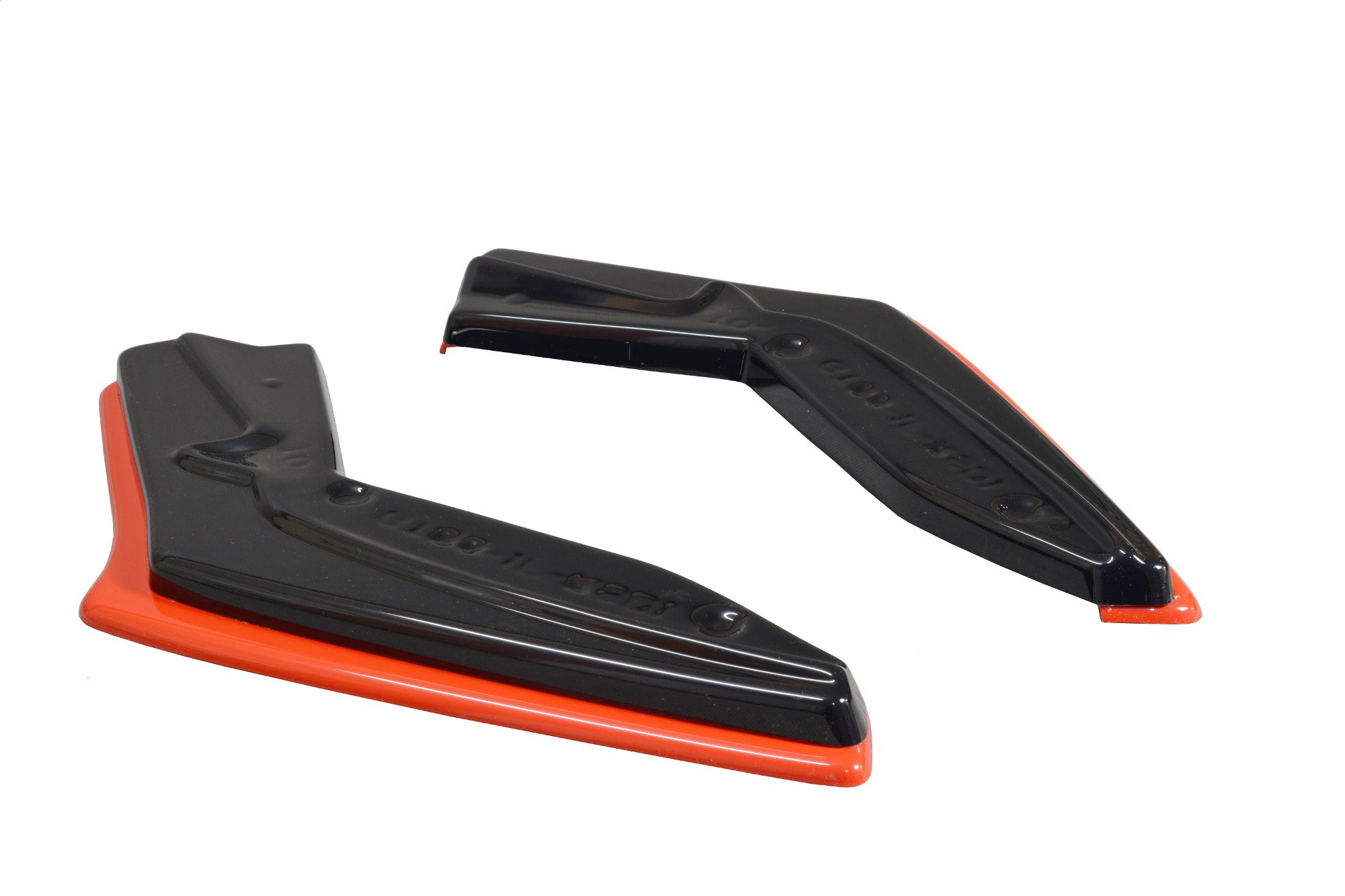REAR SIDE SPLITTERS V.2 TOYOTA GT86 FACELIFT Gloss Black + Red | Our ...