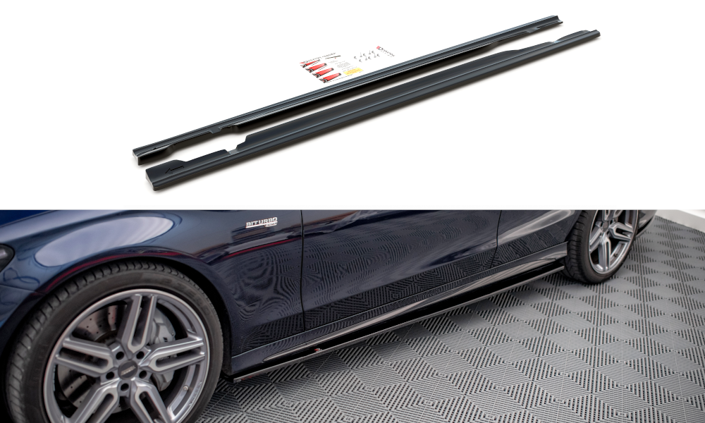 Side Skirts Diffusers Mercedes Benz C43 Amg W205 Gloss Black Our Offer Mercedes C Klasa 3615