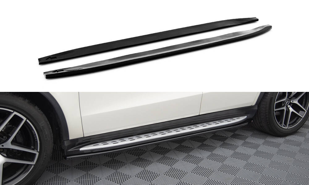 Side Skirts Diffusers Mercedes-Benz GLE Coupe 43 AMG / AMG-Line C292 ...