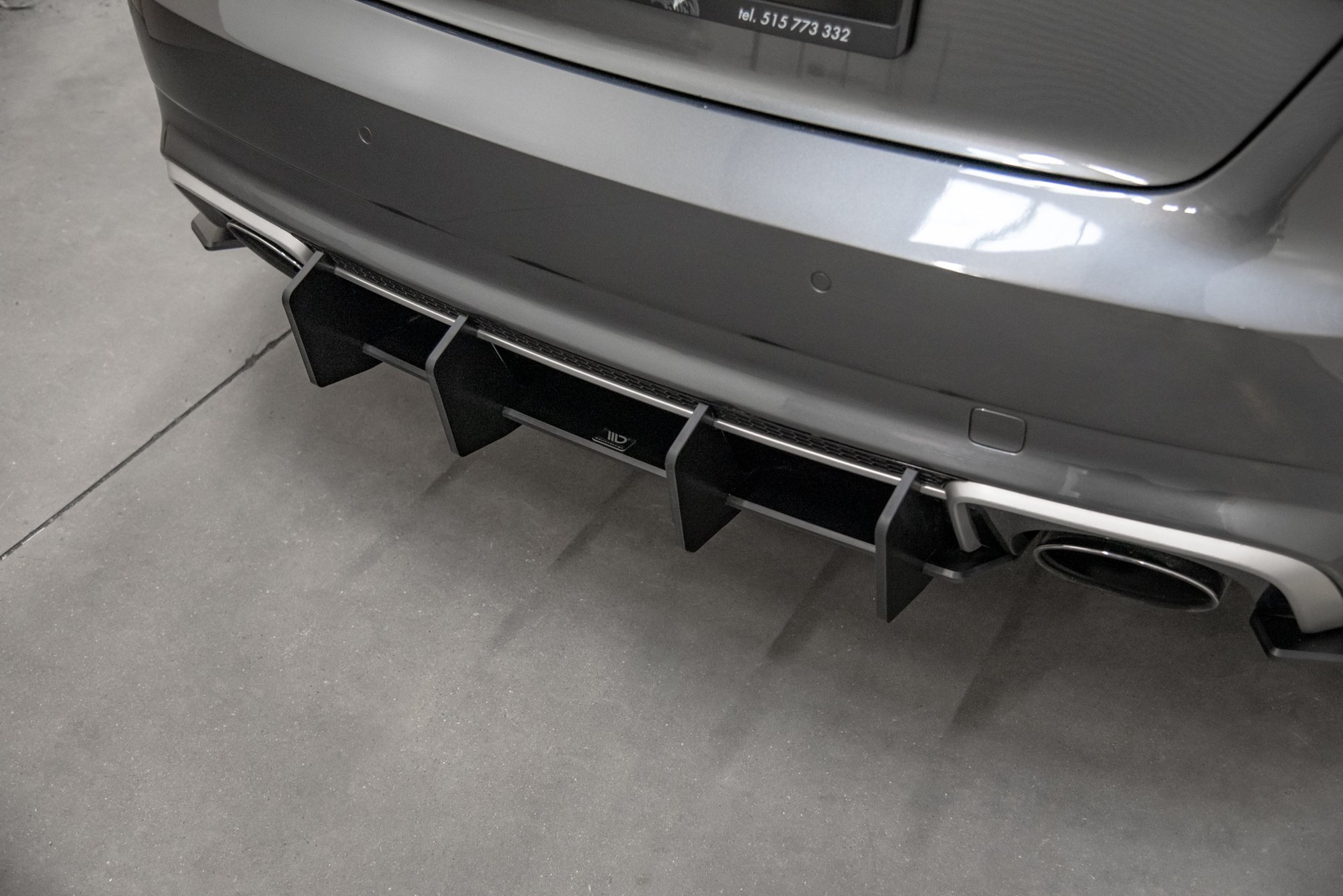 Street Pro Rear Diffuser V.2 Audi RS3 8V Sportback Black | Our Offer ...