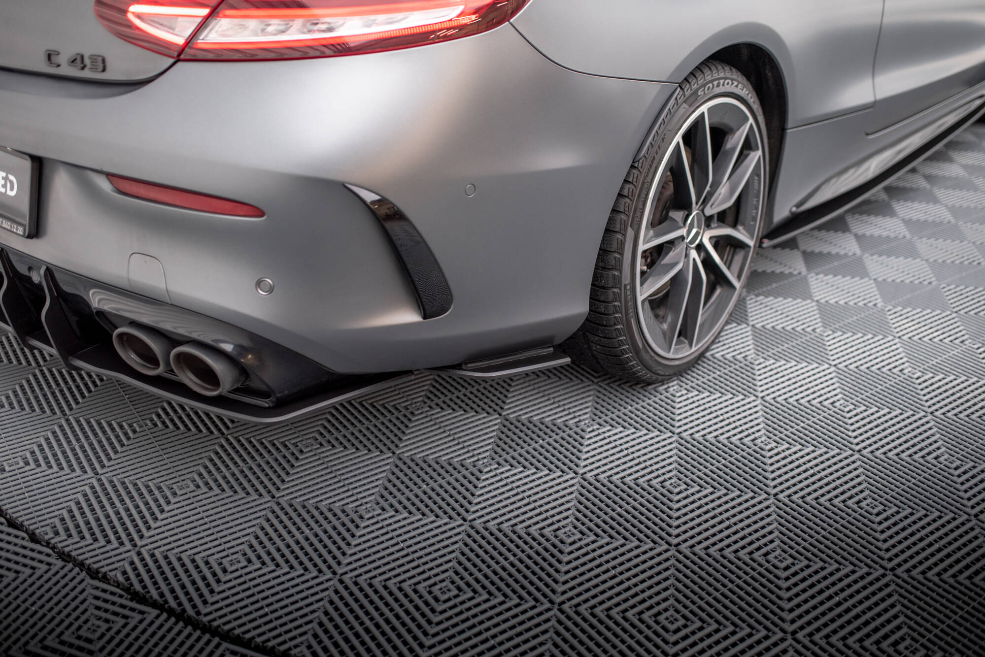 Street Pro Rear Side Splitters Mercedes Amg C43 Coupe C205 Facelift Black Our Offer Mercedes 8942