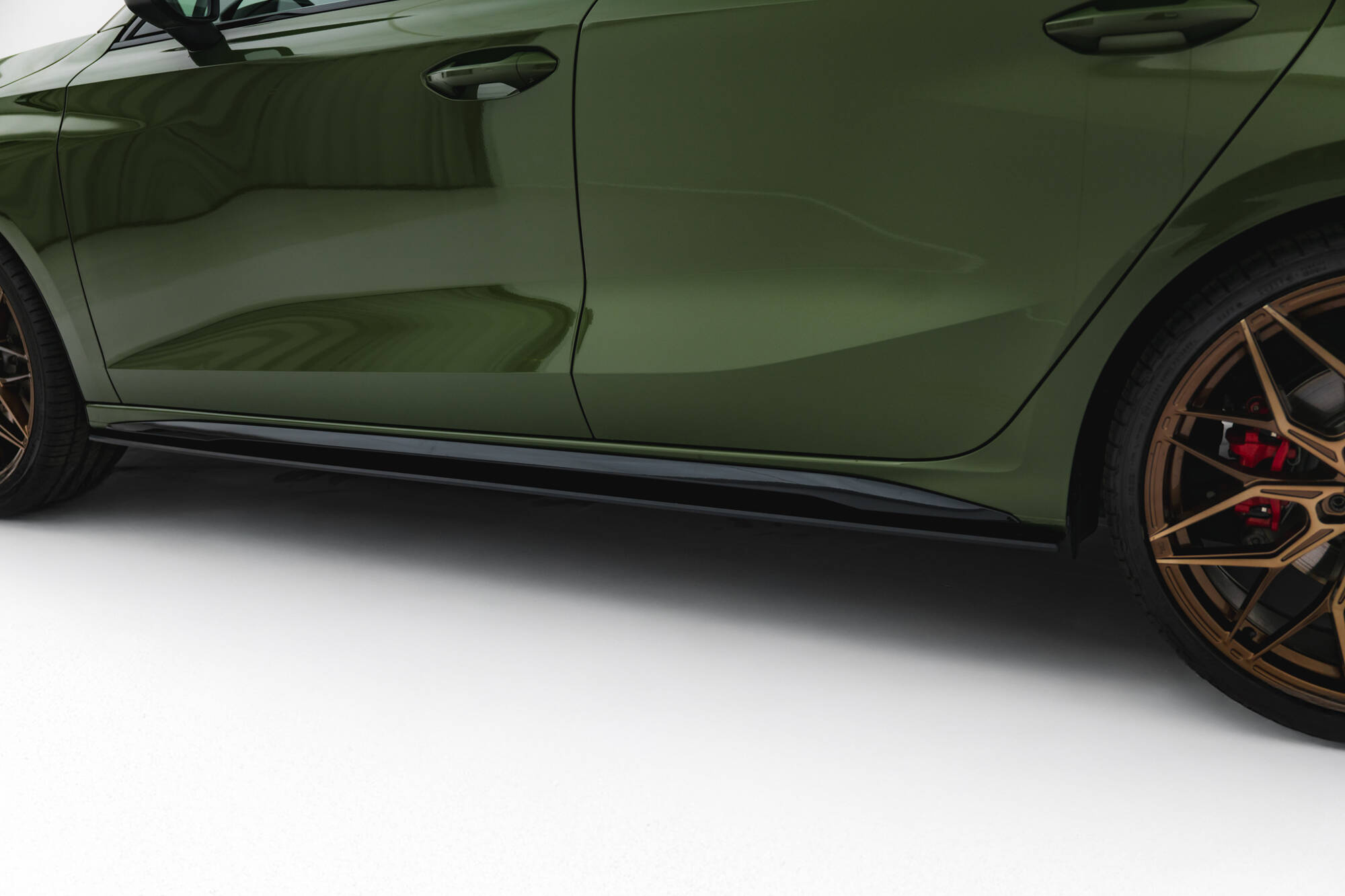 Street Pro Side Skirts Diffusers Audi S3 / A3 Sline 8Y Facelift Black