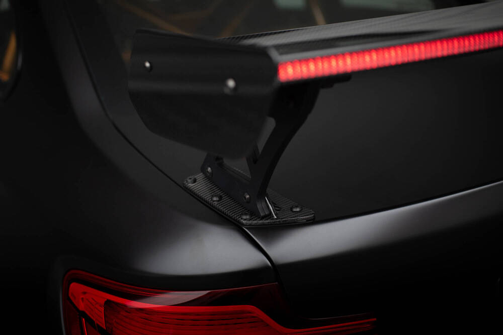 Carbon Spoiler With External Brackets Uprights + LED BMW M2 F87 / 2 / 2 M-Pack F22