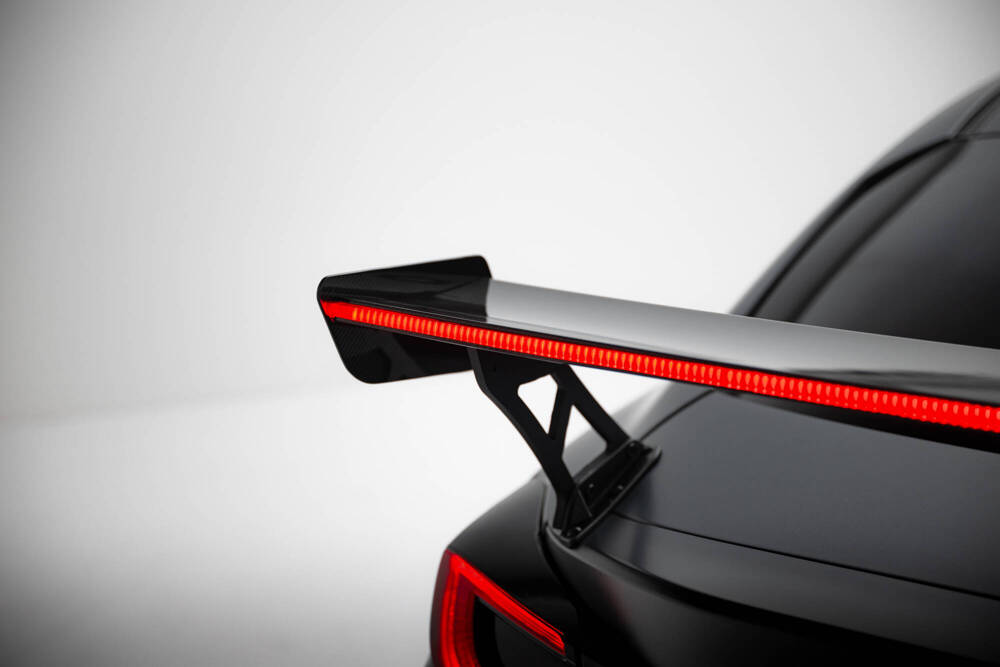 Carbon Spoiler With External Brackets Uprights + LED Toyota GR86 / Subaru BRZ Mk2