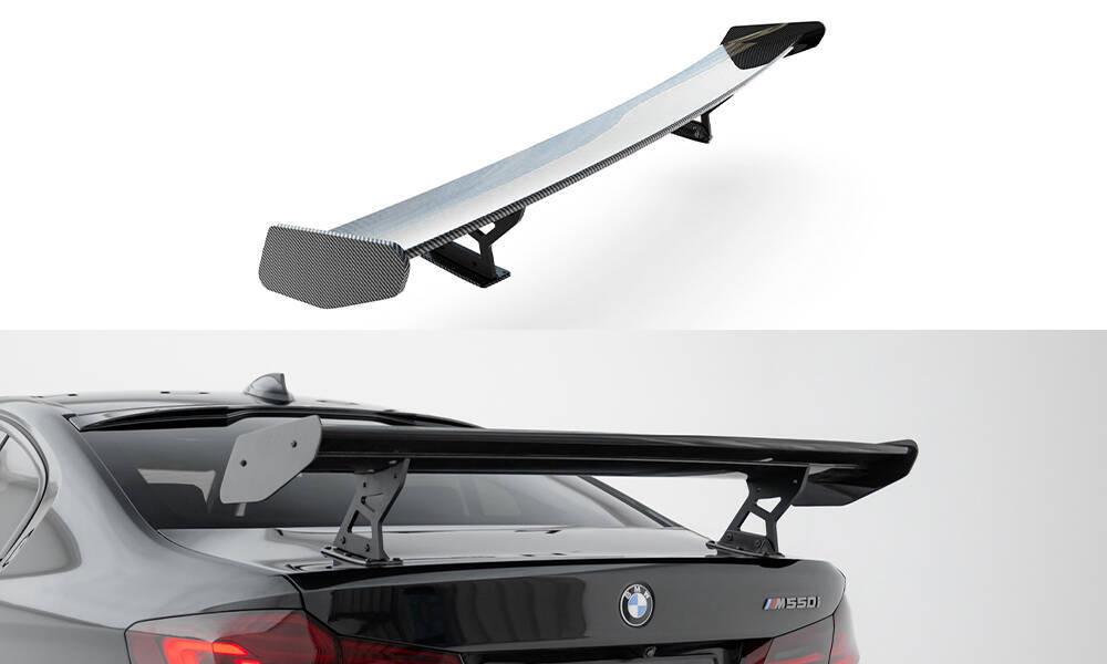 Carbon Spoiler With Internal Brackets Uprights BMW 5 / M5 Sedan G30 / F90