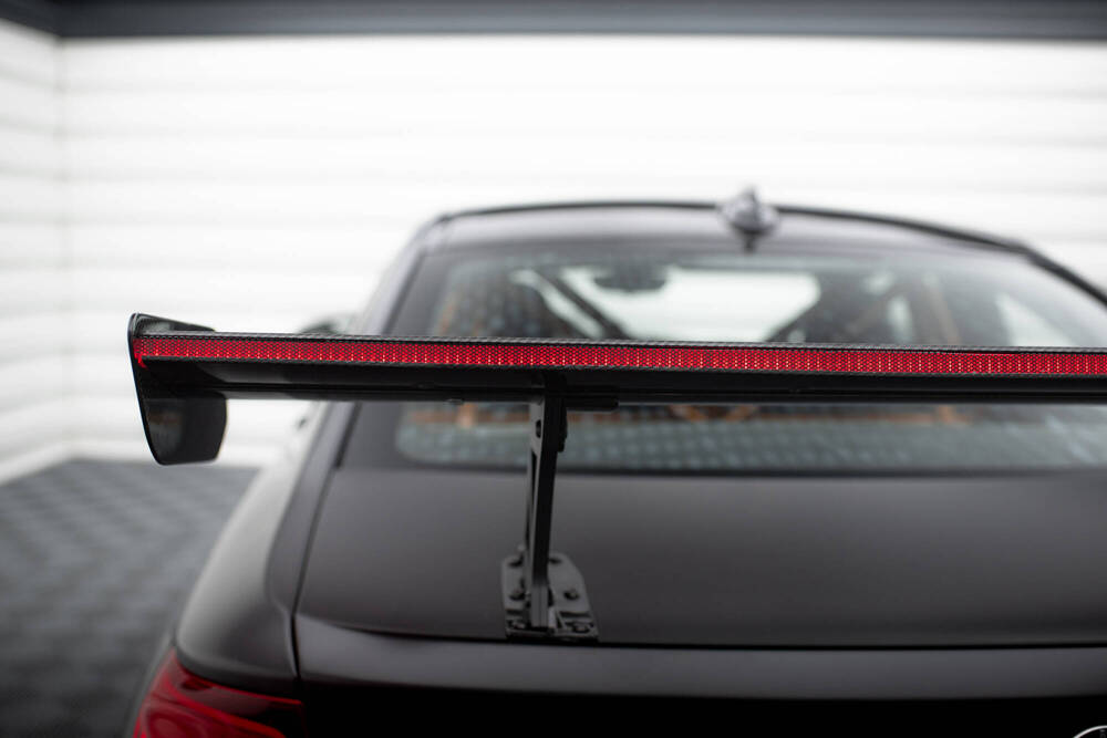 Carbon Spoiler With Internal Brackets Uprights + LED BMW M2 F87