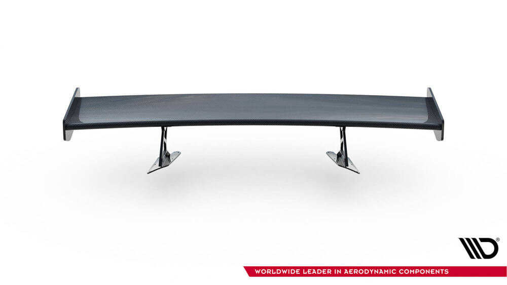 Carbon Spoiler With Internal Brackets Uprights + LED Chevrolet Corvette Stingray / Grand Sport C7