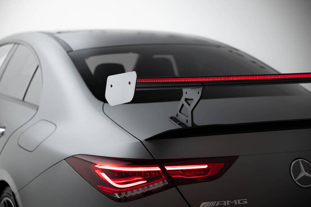 Carbon Spoiler With Internal Brackets Uprights + LED Mercedes-Benz CLA Coupe C118 / C118 Facelift