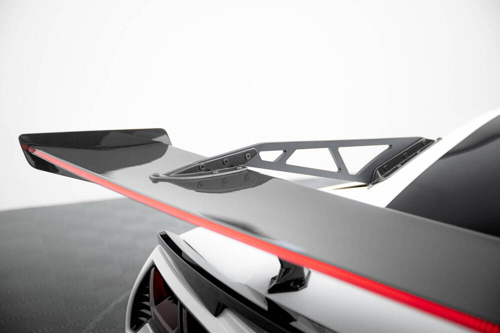 Carbon Spoiler With Upper Swan Mounting + LED Chevrolet Corvette Stingray / Grand Sport C7