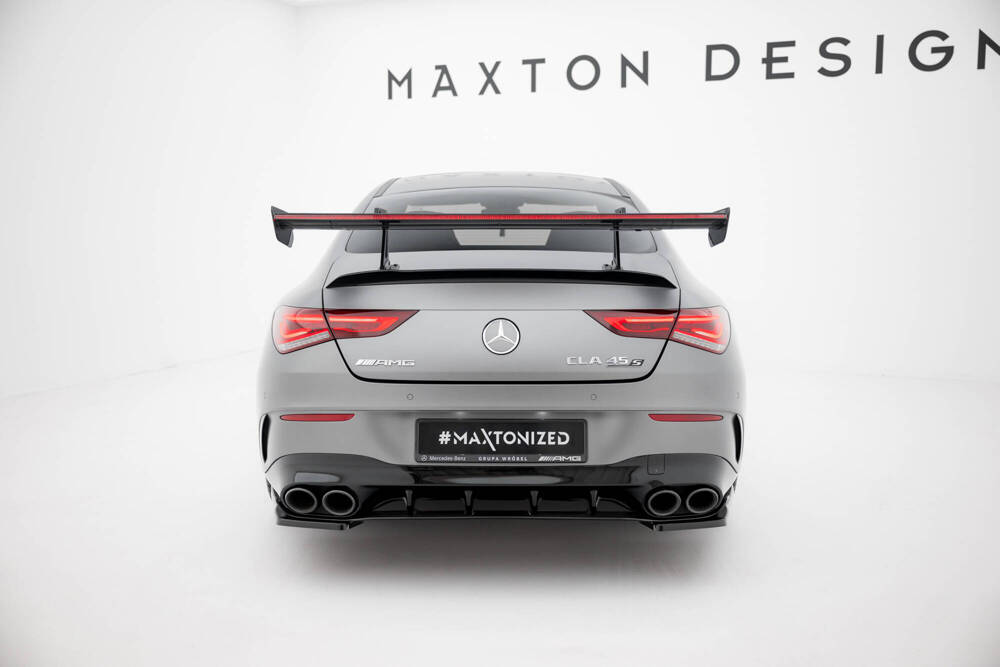 Carbon Spoiler With Upper Swan Mounting + LED Mercedes-Benz CLA Coupe C118 / C118 Facelift