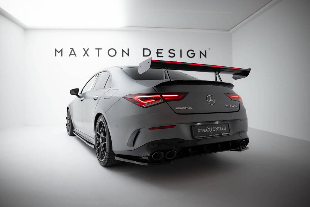 Carbon Spoiler With Upper Swan Mounting + LED Mercedes-Benz CLA Coupe C118 / C118 Facelift