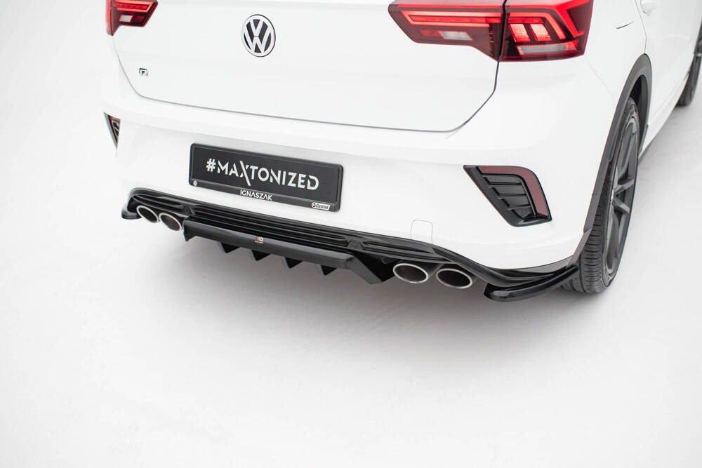 Central Rear Splitter (with vertical bars) Volkswagen T-Roc R Mk1