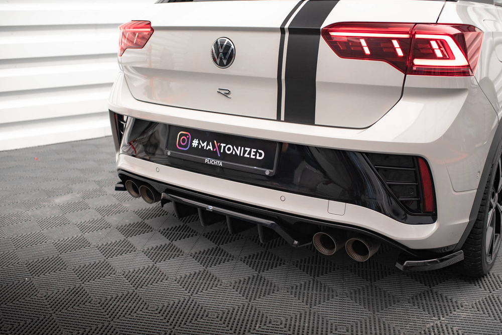 Central Rear Splitter (with vertical bars) Volkswagen T-Roc R Mk1 Facelift