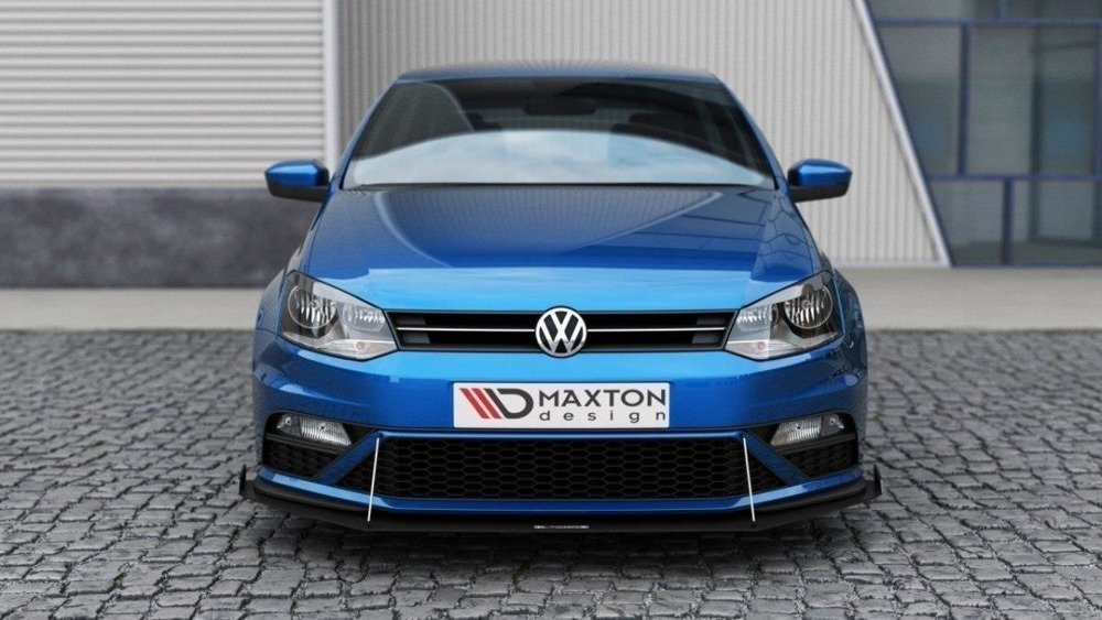 FRONT RACING SPLITTER (with wings) Volkswagen Polo GTI Mk5 Facelift